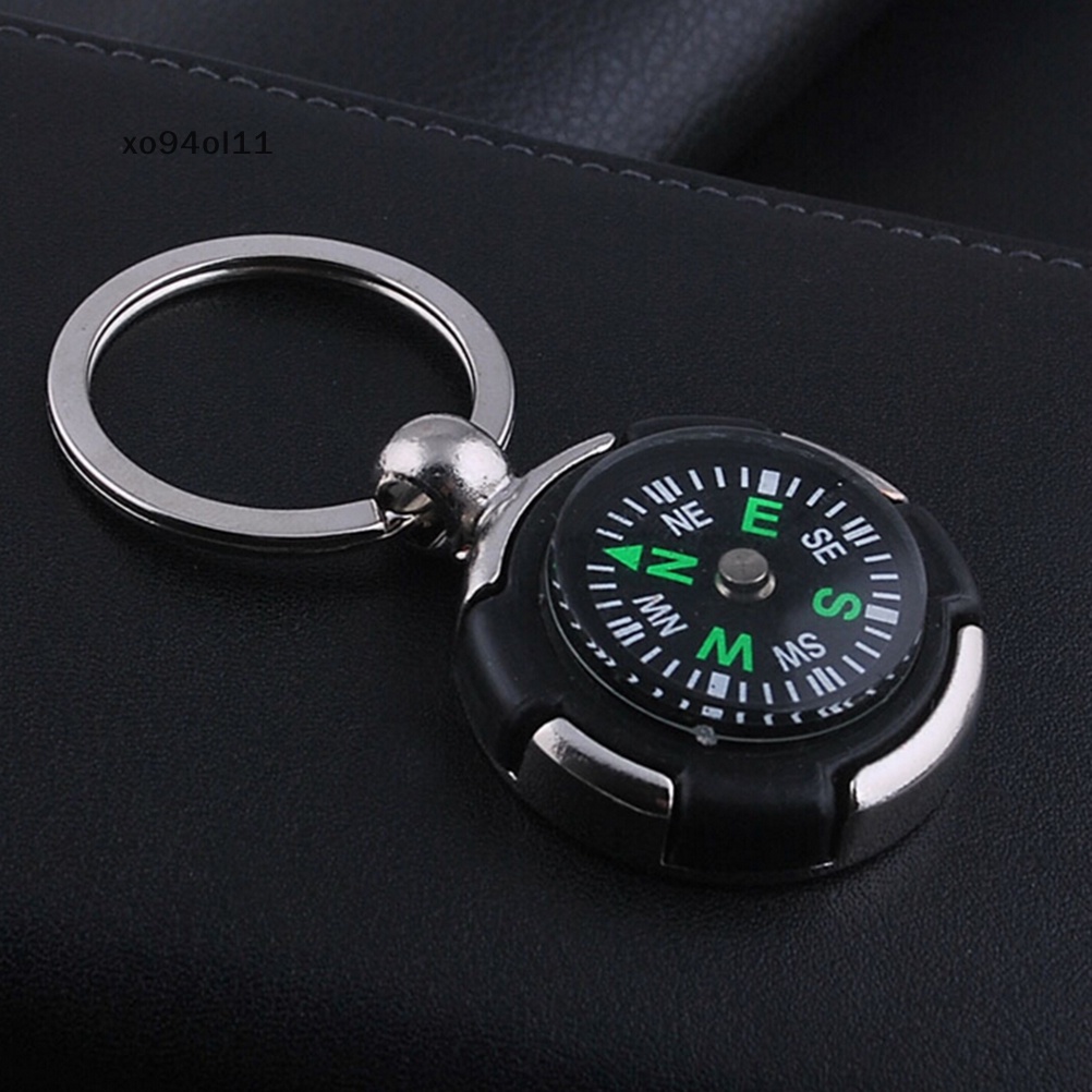 Xo Fashion Kreatif Kompas Logam Mobil Keyring Keychain Gantungan Kunci Ring Keyfob Hadiah OL