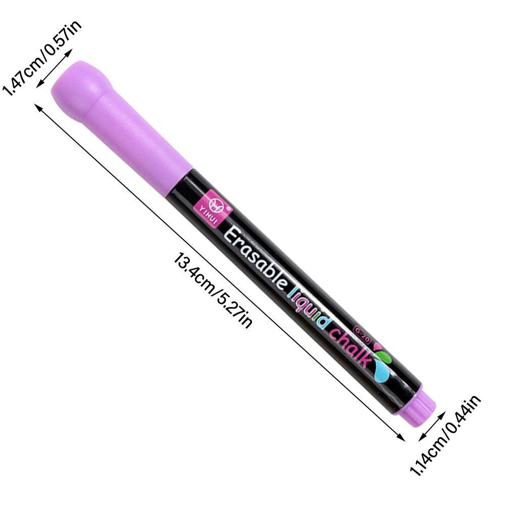 CHOOKYY Pena Kapur Cair Multi-Warna Jendela Kaca Lukisan Papan Tulis Graffiti Art Marker Pen
