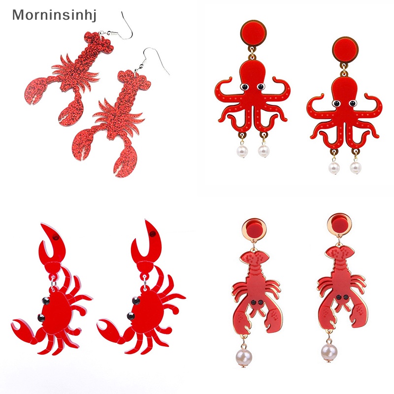 Mornin 1pasang Anting Dinosaurus Akrilik Anting Kepiting Cicada Pribadi Kreativitas Interes Koala Ear Stud Untuk Wanita Perhiasan Hadiah id