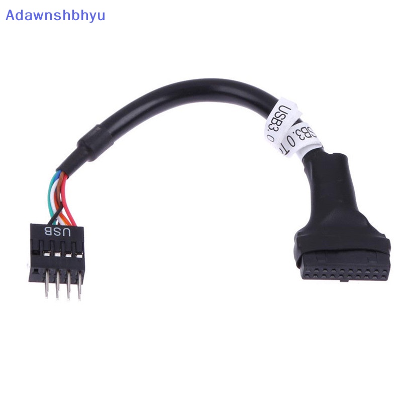 Adhyu USB 3.0 20-Pin Male To USB 2.0 9-Pin Motherboard Header Female Kabel Adaptor ID