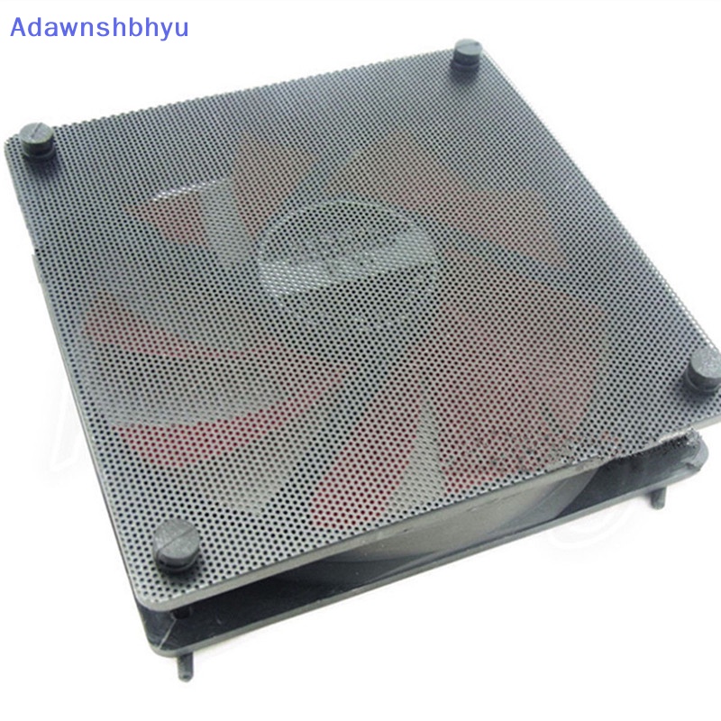 Adhyu 5PCS 120mm Cuttable Black PVC PC Fan Penyaring Debu Dustproof Case Jaring Komputer ID