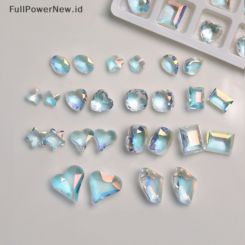 Power Kuku Rhinestones Kristal Berlian Tidak Teratur 3D Manicure Nail Art Decor Ch ID