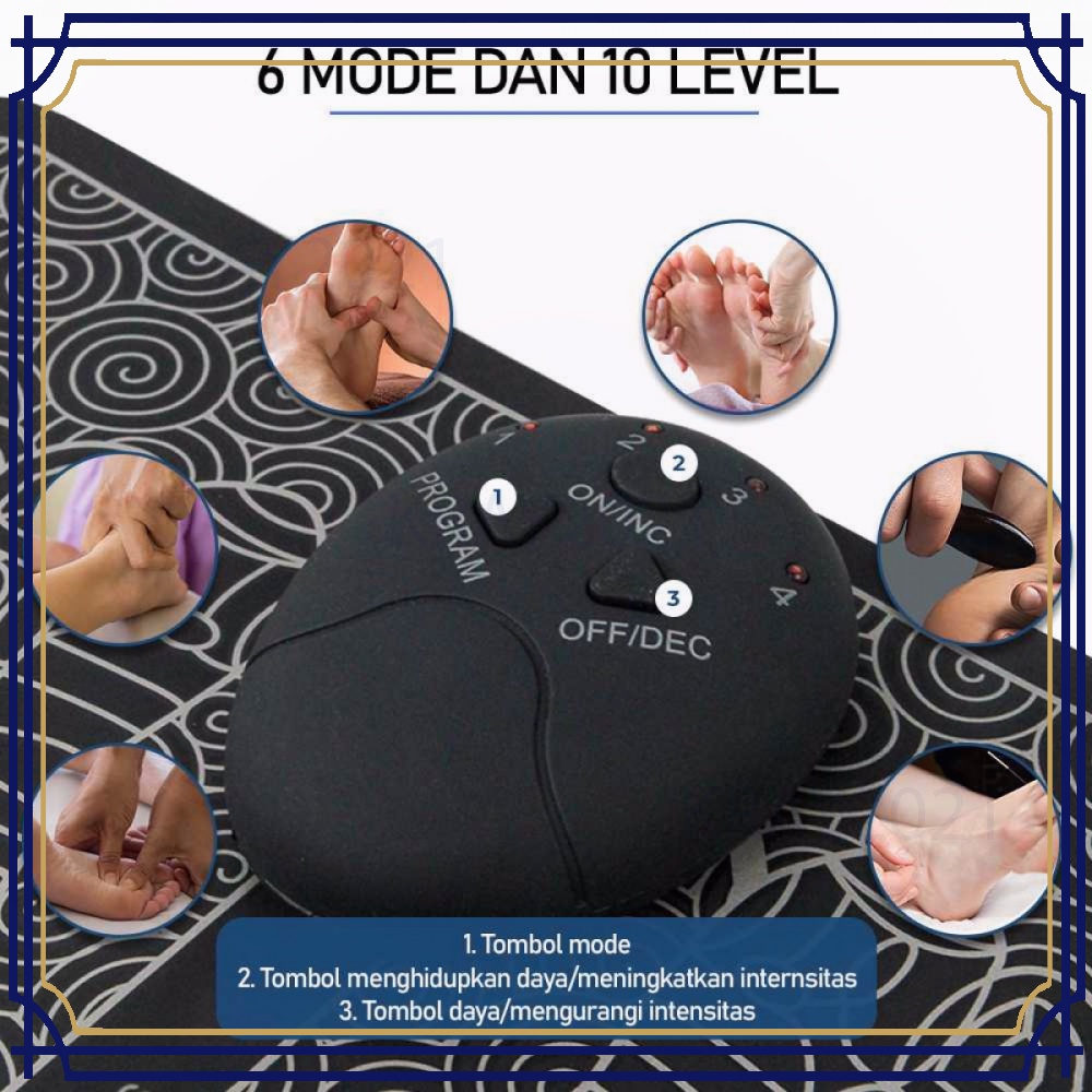 Pemijat Kaki Elektrik Pulse EMS Massager Versi Baterai -HL658