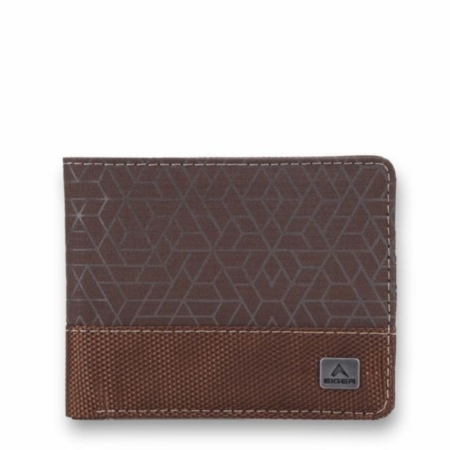 EIGER Original geometrica short wallet dompet pria