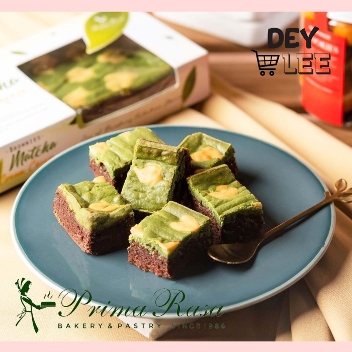 

PRIMARASA Brownies Panggang Matcha Cream Cheese Oleh-Oleh Bandung