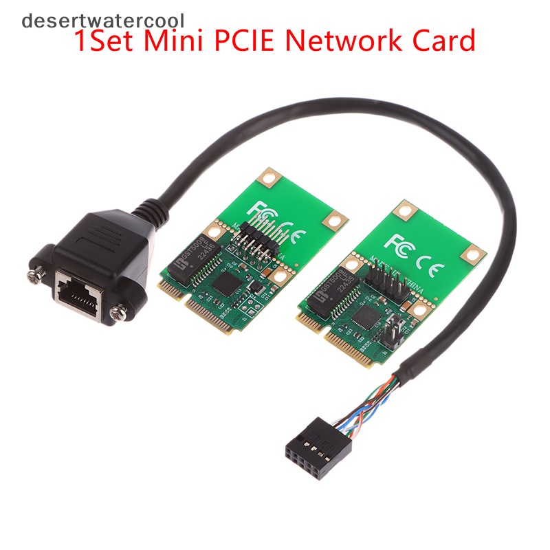 Deid 1Set Kartu Jaringan Mini PCI-E 1000Mbps Gigabit Ethernet RJ45 LAN Network Adapter Built-in Wired LAN Martijn