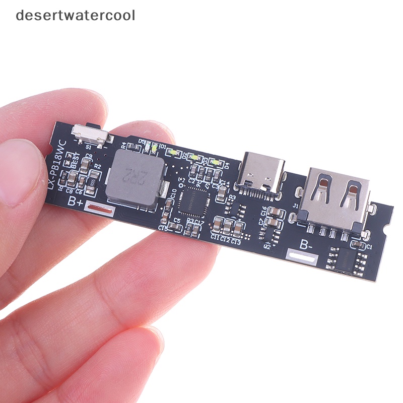Deid PD Fast Charge Handphone18650Modul QC3.0 Dual USB 18W Type-C DIY Papan Sirkuit Perlindungan Overcharge Dan Debit Martijn