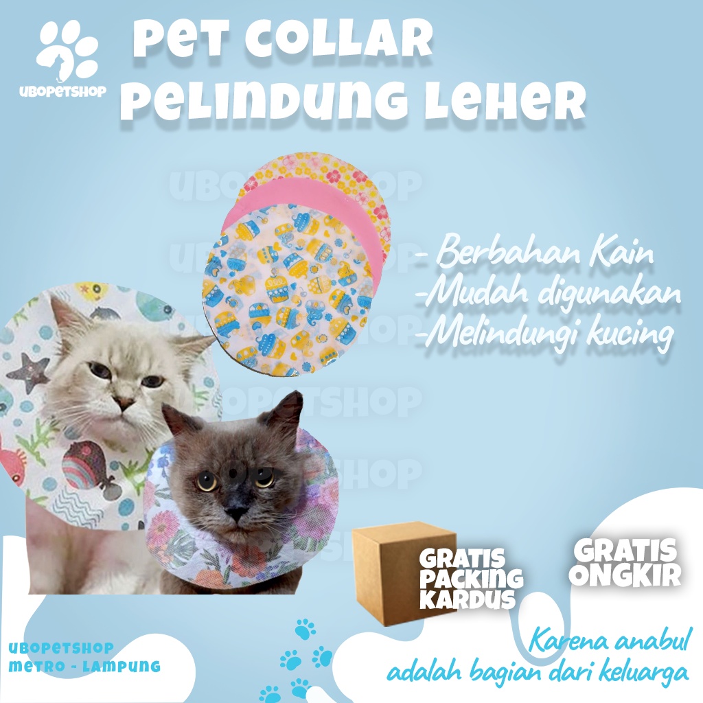 Pet Collar Pelindung Leher Kucing Anjing Ukuran 20 Cm ubopetshop