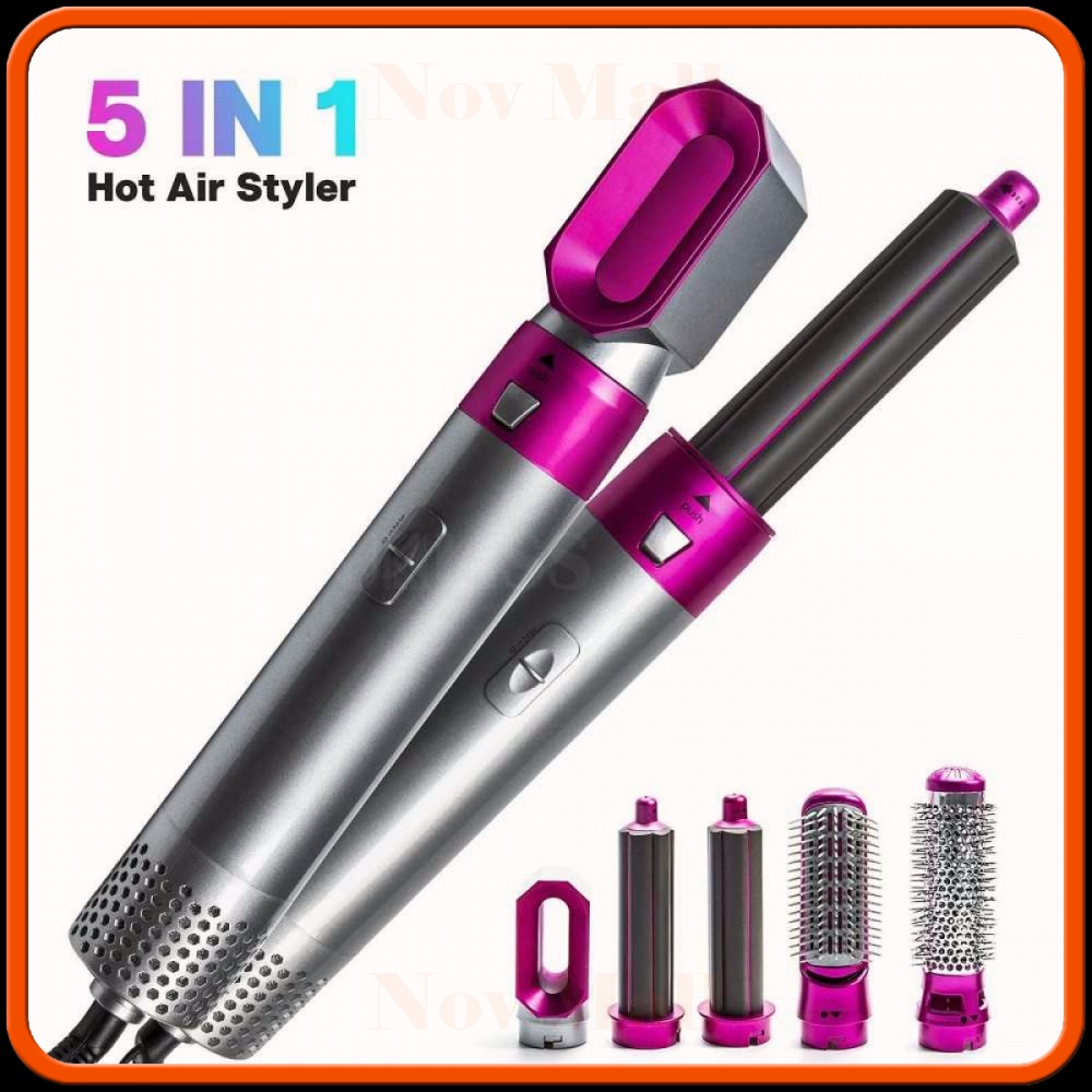 Sisir Panas 5 in 1 Pelurus Pengkriting Rambut Hair Comb - FG779