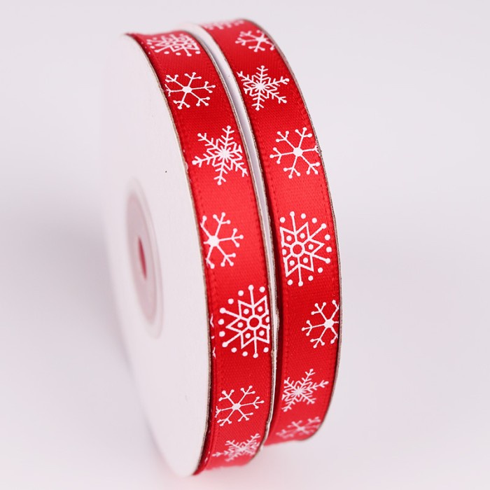 

Promo Terjangkau Pita Snowflake natal 1cm /Pita Christmas /Pita natal motif salju pita - Merah