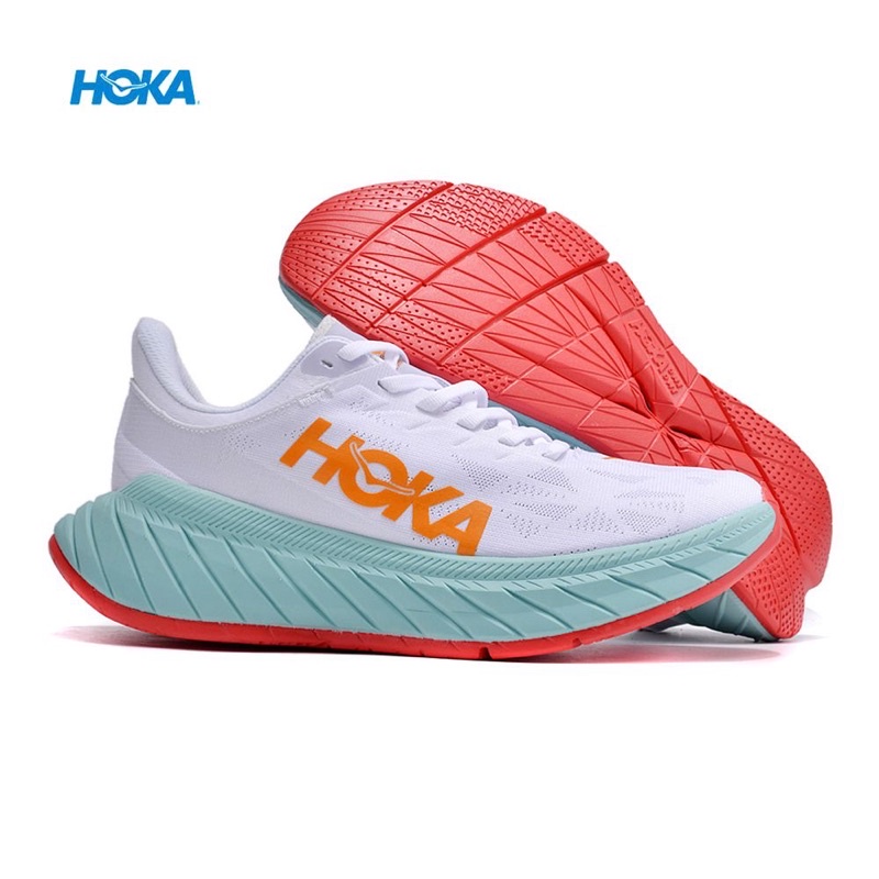 	 SEPATU HOKA RUNNING OLAHRAGA FITNESS SENAM HOKA CARBON X SEPATU LARI PRIA SEPATU GYM.	