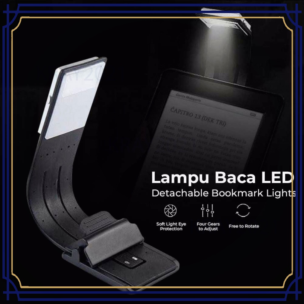 Lampu Baca LED Detachable Flexible Clip Bookmark Lights - KD-20