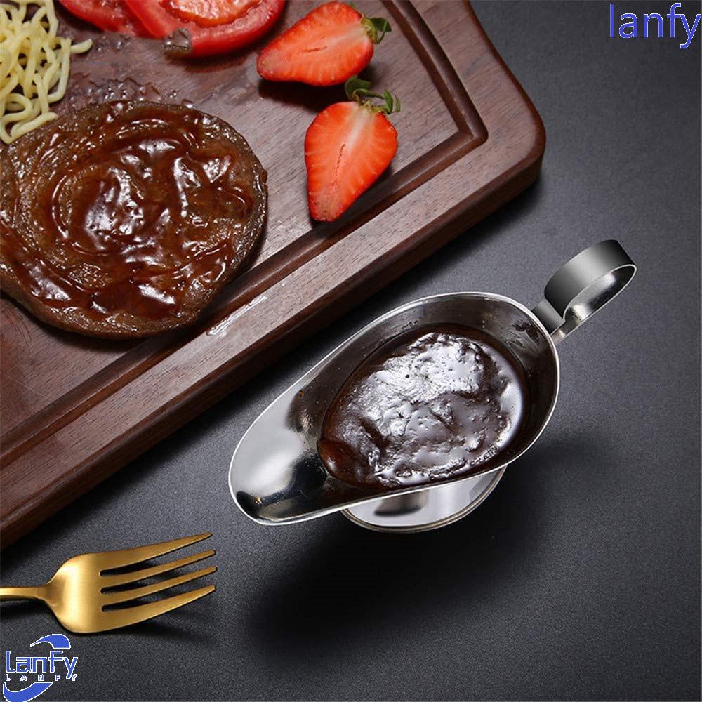 Lanfy Sauce Boat Peralatan Makan Dapur Kuah Bumbu Merica Hitam Seasoning Cup