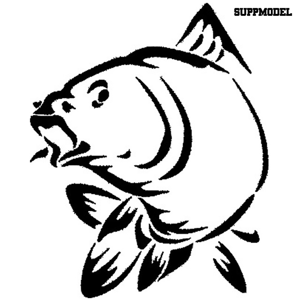 [SM] Stiker Styling Mobil Ikan Gurame Tahan Air Truk Kayak Boat Decals Dekorasi