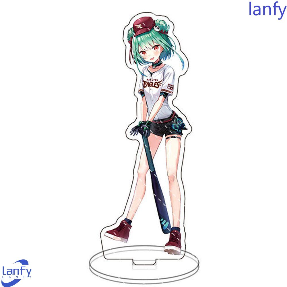 Lanfy Anime Figure Stand Dua Sisi Hadiah Anak Model Transparan Mainan Figure Model Karakter Anime Plat Akrilik