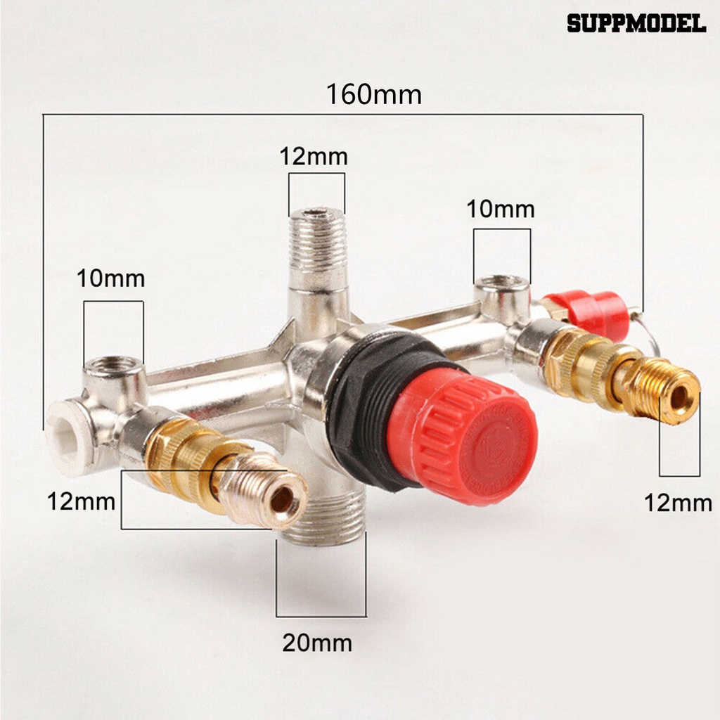 [SM] Bracket Alumunium Saklar Kompresor Angin Pressure Release Valve Pompa Parts Kit