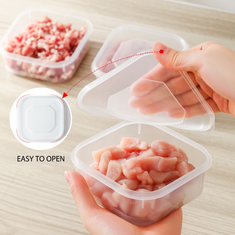 Kotak Penyimpanan Makanan Kulkas/Portable Food Fruit Vegetables Organizer/Food Grade Frozen Meat Case/Freezer Wadah Fresh-Keeping/Rice Sub-Packing Box