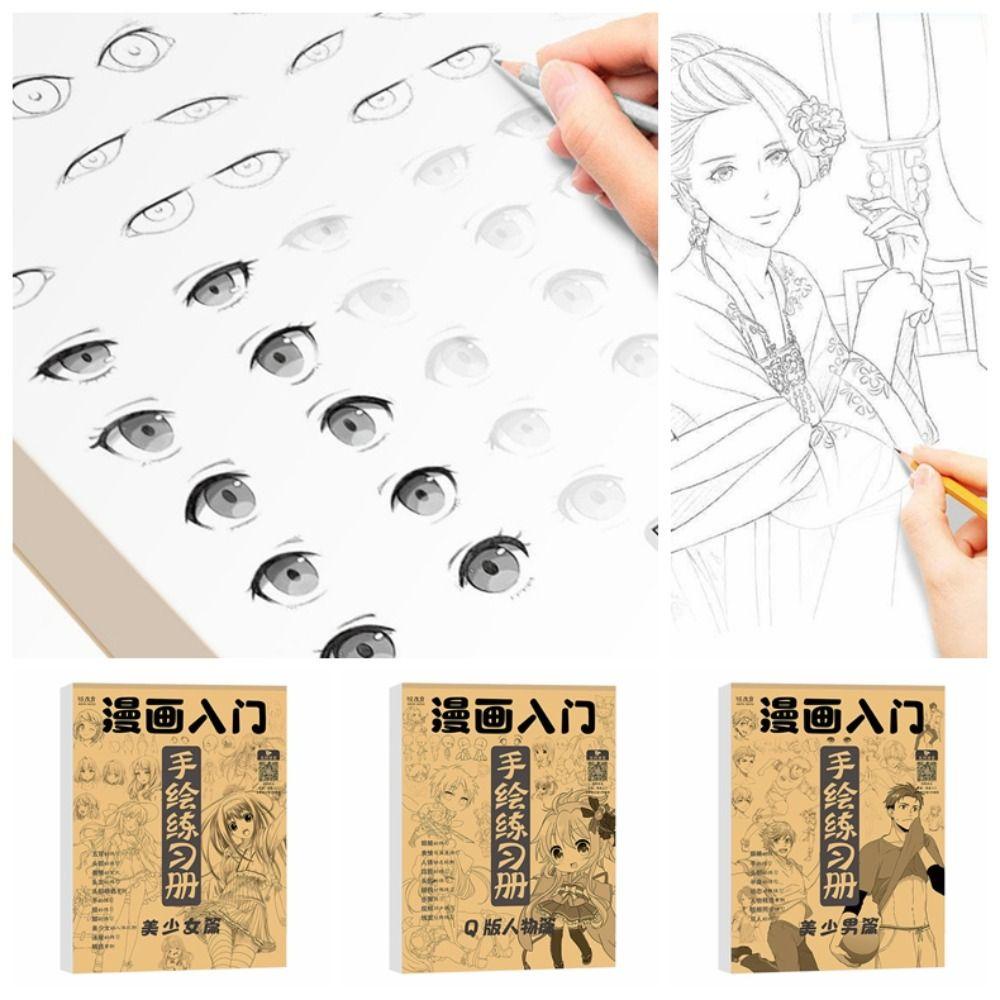 Mxbeauty Buku Tutorial Hand Painted Belajar Profesional Hand Drawing Book Buku Gambar Komik Cewek Cowok Karakter Anime Art Copy Buku Latihan Untuk Kelas Seni