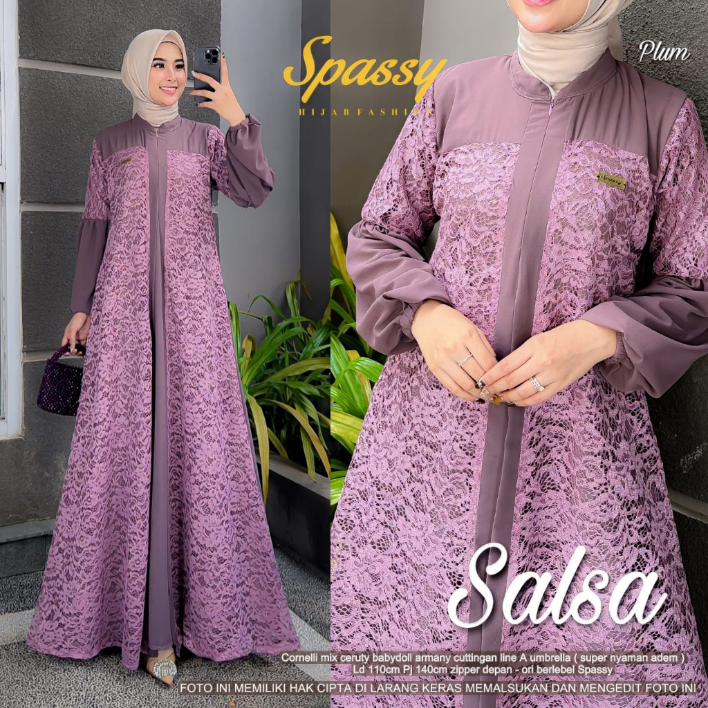 SALSA DRESS GAMIS MAXY ORI SPASSY | Ld110