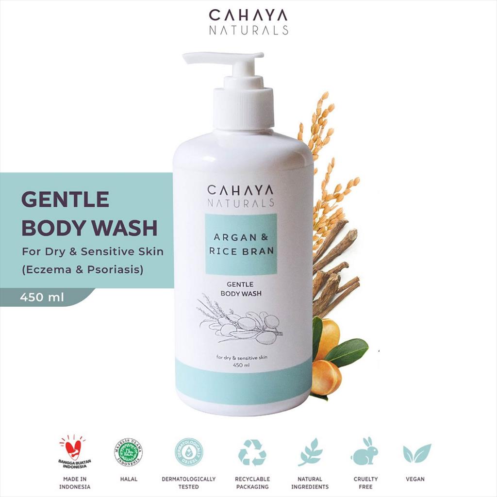 Cahaya Naturals Gentle 450ml Body Wash Argan Rice Brand Oil12010103 450 ml