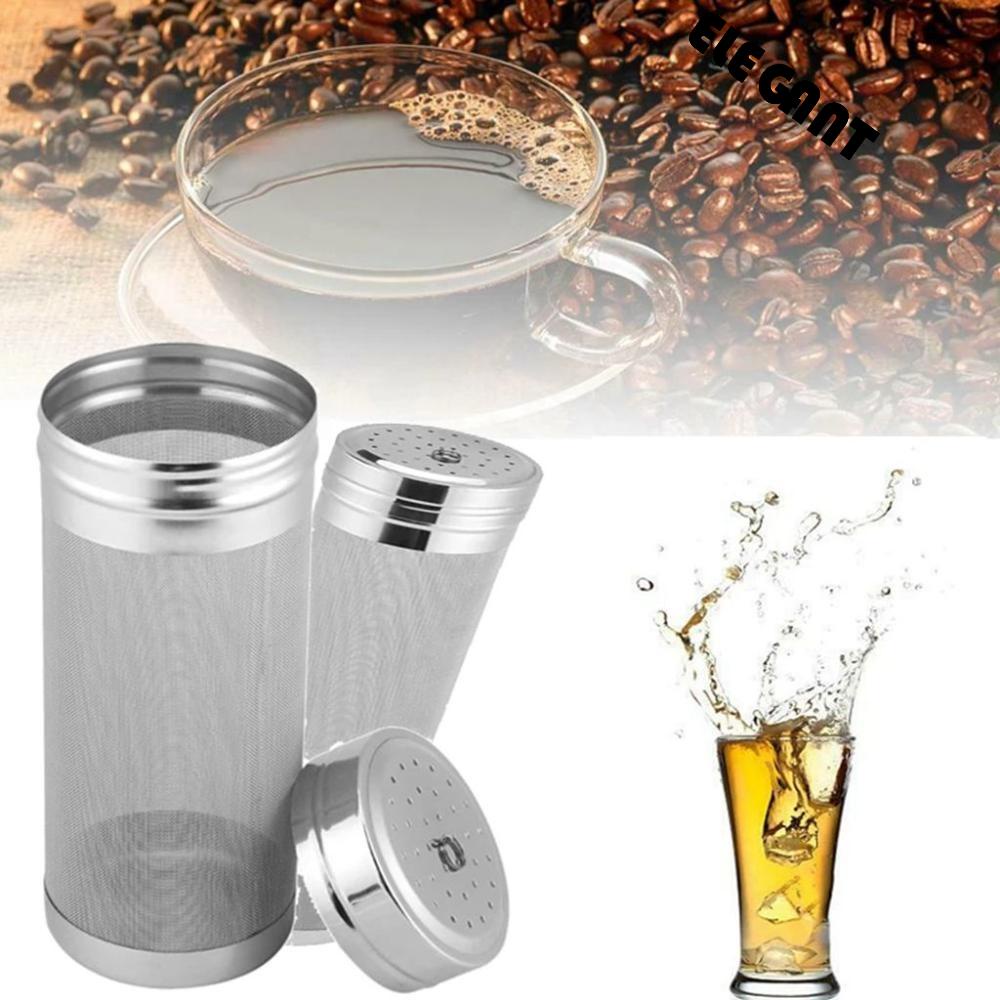 [Elegan] Mesh Beer Filter Mudah Membersihkan Stainless Steel Beer Brewing Kettle Household Dry Hopper Homebrew Hop Saringan