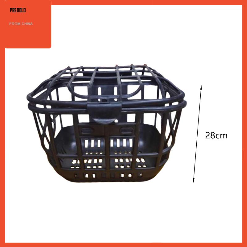 [Predolo] Keranjang Sepeda Dengan Tutup Bike Frame Basket Untuk Sepeda Jalan Gunung Travel Hiking