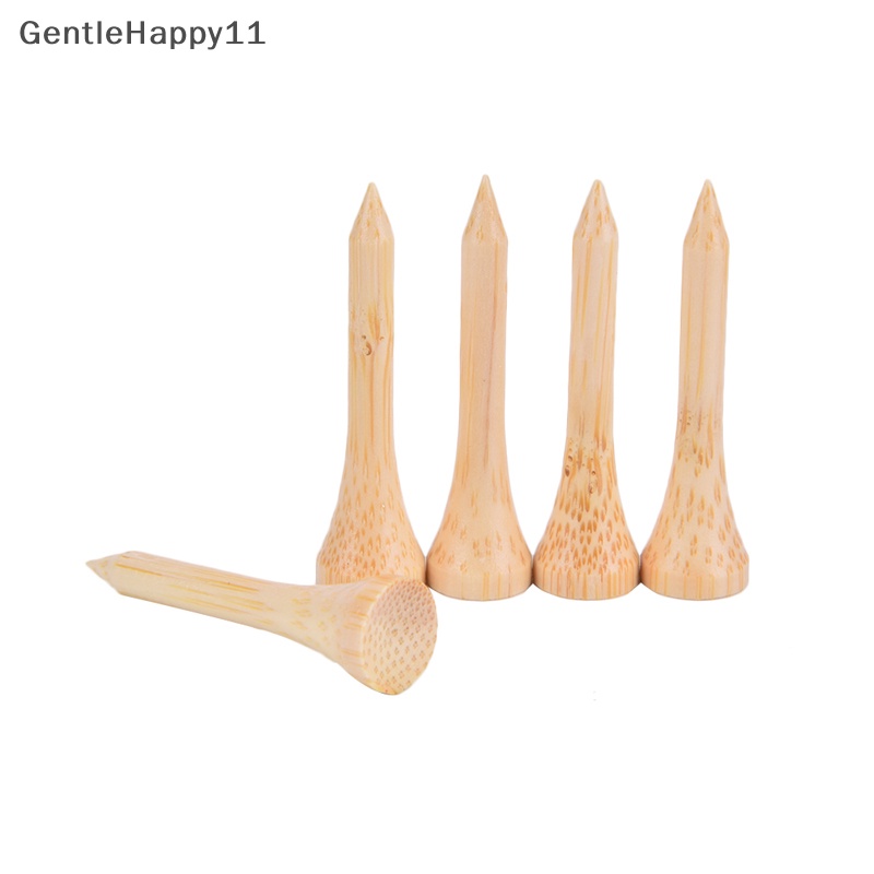 Gentlehappy 100Pcs /Set Golf Tee Bamboo Tee Tempat Bola Golf 4ukuran Lebih Kuat Dari Tee Kayu id