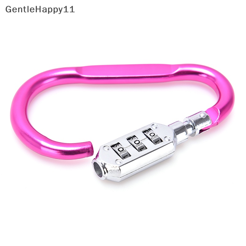 Gentlehappy Gembok Helm Sepeda Motor Anti Maling Coded Lock Carabiner Password Lock id