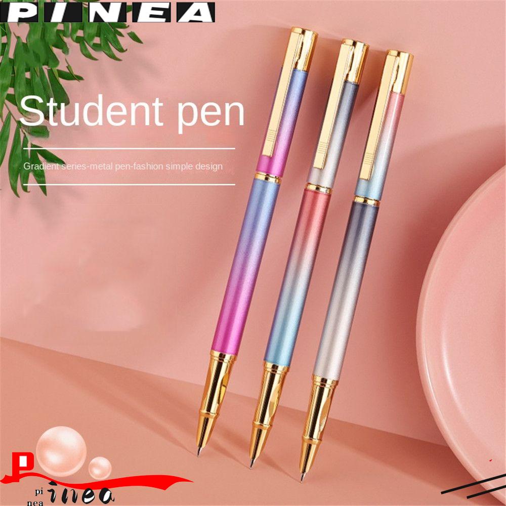 Pineapple 0.5mm Metal Pen Business Tulis Tinta Halus Sac Warna Gradasi