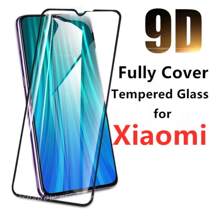 9d Full Cover Pelindung Layar Tempered Glass Xiaomi Redmi 9A 12C 9 Redmi 10A 9C 9T 10 Redmi Note11 9Pro 11Pro 10 10S 11S 8 9S 9 10Pro Mi 11 Lite Xiaomi POCO X3 NFC Pro M5 POCO M3