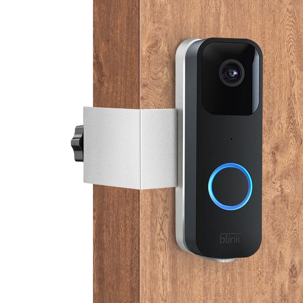 【 ELEGANT 】 Bracket Bel Pintu, Dudukan Bel Sistem Keamanan, Bel Pintu Video Pengaman Tanpa Bor Penjepit Pintu Kamera Untuk Alat Pelatihan Pintu