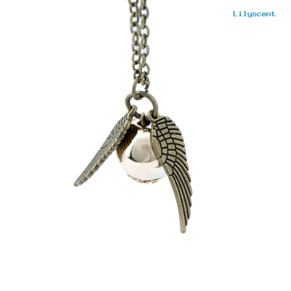 [LS] Kalung Liontin Snitch Emas Harry Potter and The Deathly Hallows Unisex Jewelry