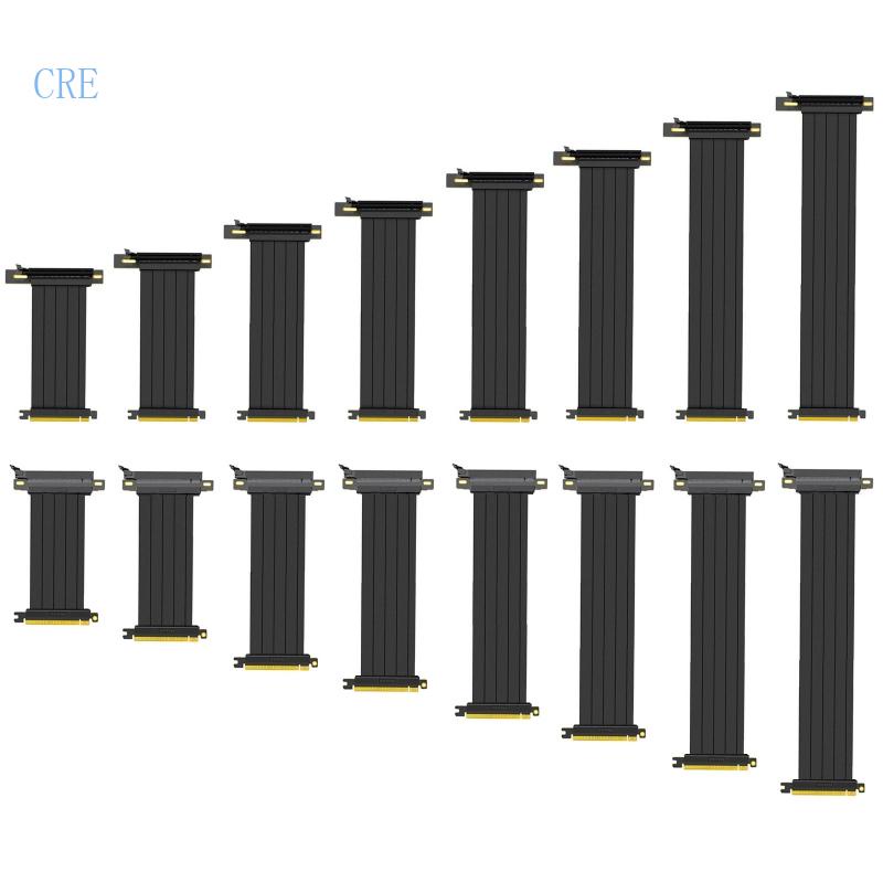 Cre Full Speed PCIE 40 X16 Riser Kartu Grafis Extension Cable Terlindung Extender