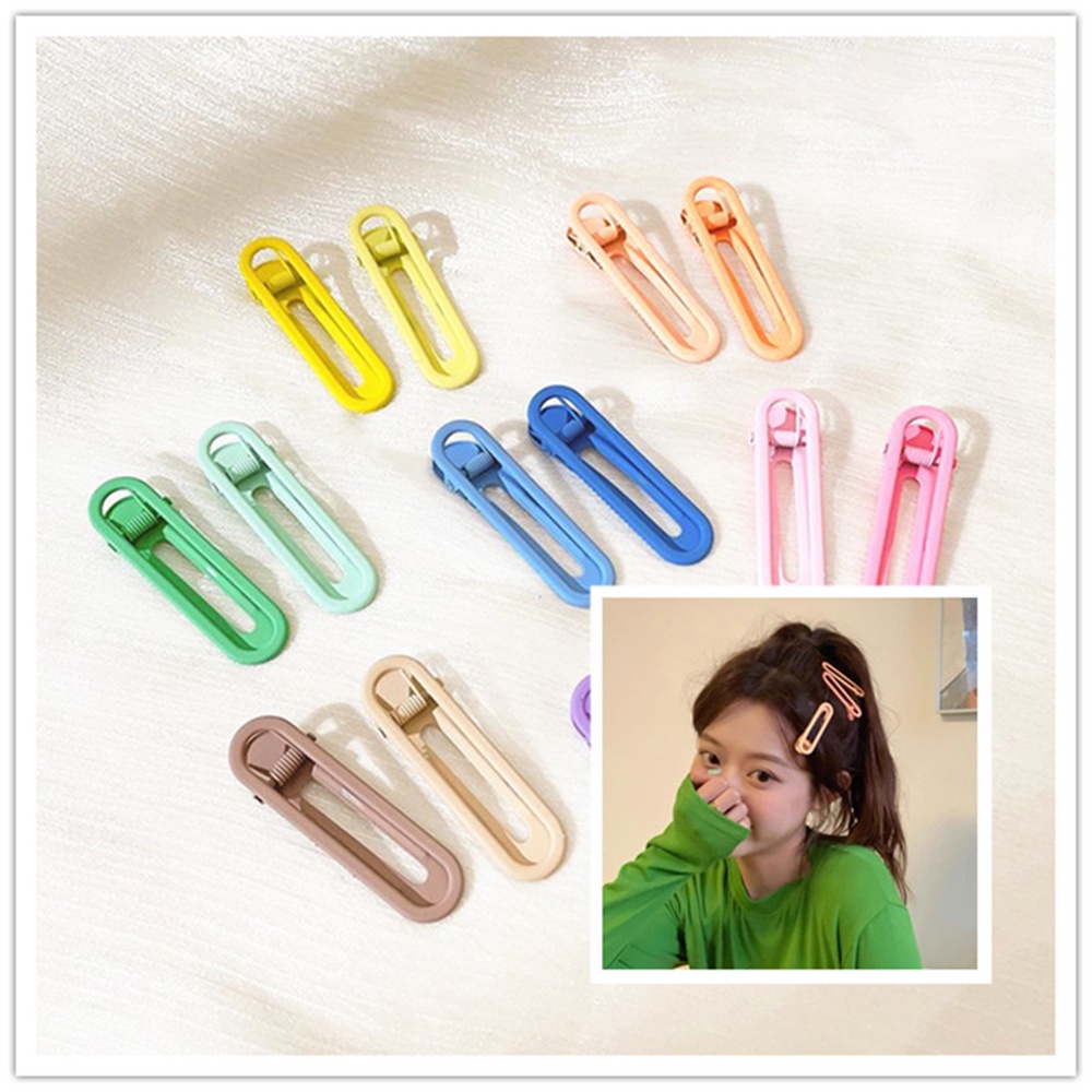 6pcs Warna Permen Duckbill Klip Poni Samping Jepit Rambut Gadis Manis Jepit Hair Claw Clips Hiasan Kepala