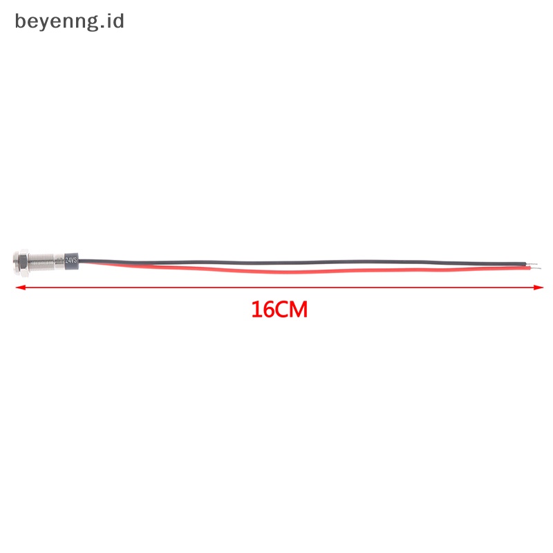 Beyen P67 waterproof 6mm Lampu Indikator Peringatan Logam led 3v 5v 6v 12v 24v 220v ID