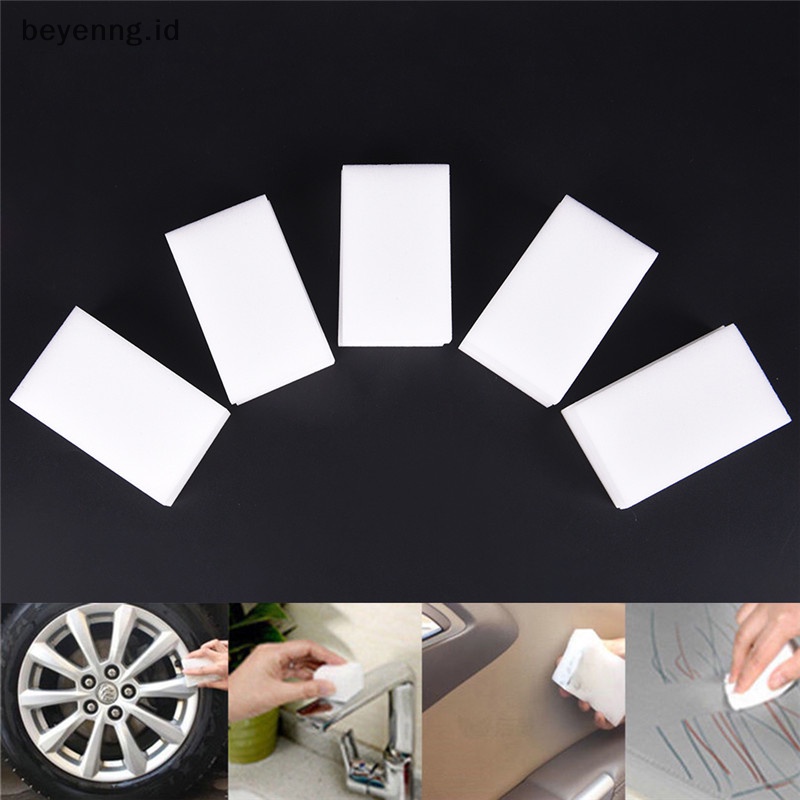 Beyen 10pcs/50 PCS Penghapus Spons Ajaib Nano Kerapatan Tinggi Multifungsi Cleaning ID