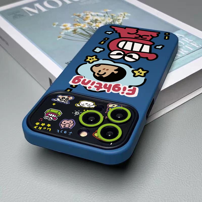 IPHONE Lensa Jendela Mini Desain Kartun Xiaoxin Casing Ponsel Kompatibel Dengan Iphone12 13 14 11 Pro Max X Xs Max Xr Rrdt