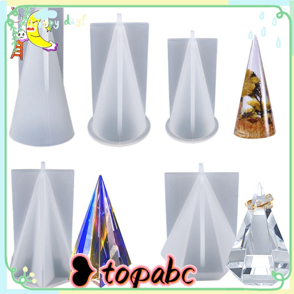 TOP Ring Holder Cetakan Handmade Casting Pyrami Alat Membuat Perhiasan Ring Cone Resin Mold