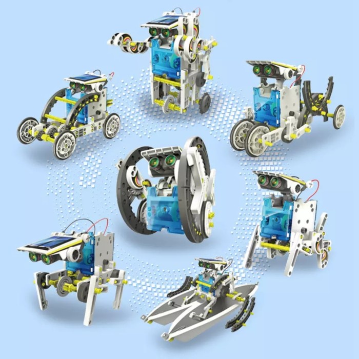 DIY KIT Solar Robot 14in1 Robotic Mainan Edukasi Anak Tenaga Matahari