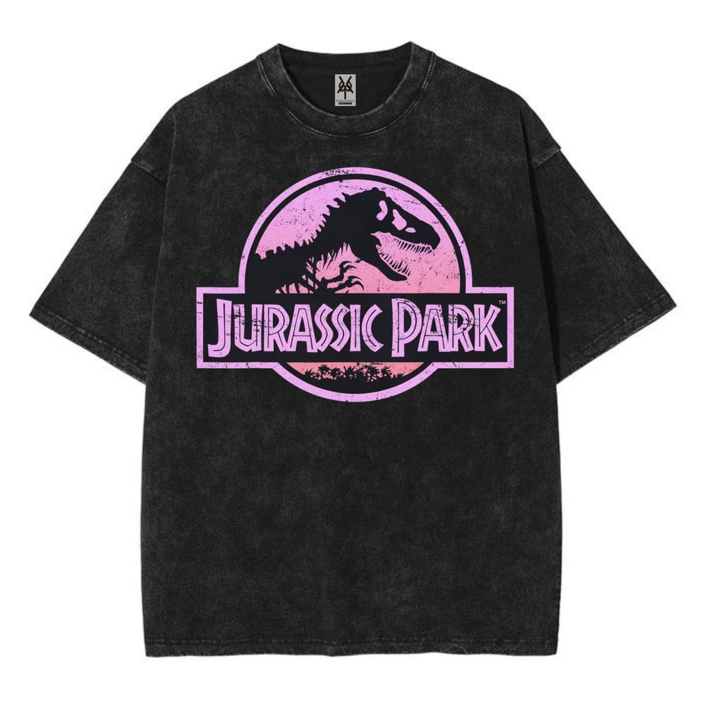 Kaos oversize jurassic park washed washing vintage tee