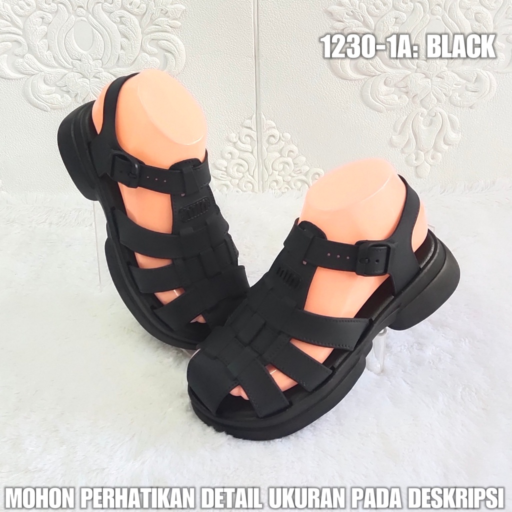 Sandal Tali Perempuan 1230 1A Sendal Jelly Import Terbaru AntiSlip SDLWW