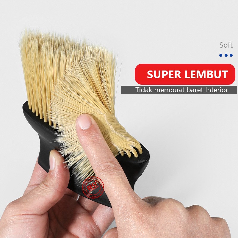 Brush Mini Nylon Car Interior Sikat Kuas Pembersih Dashboard AC Mobil