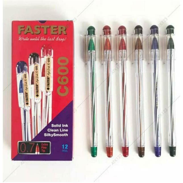 

Promo! Awal Tahun Sekolah Pulpen FASTER HITAM C600 Satuan