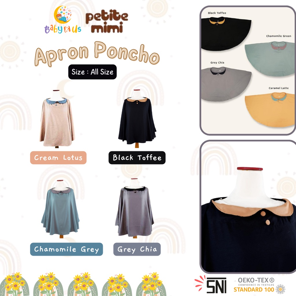 Petite Mimi Apron Menyusui - Apron Menyusui Poncho Series