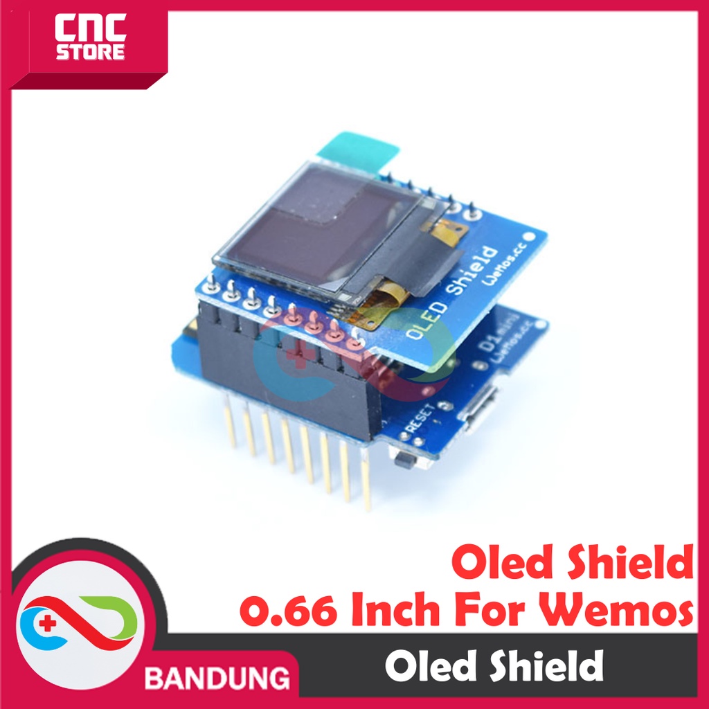 OLED SHIELD 0.66 INCH FOR WEMOS D1 MINI