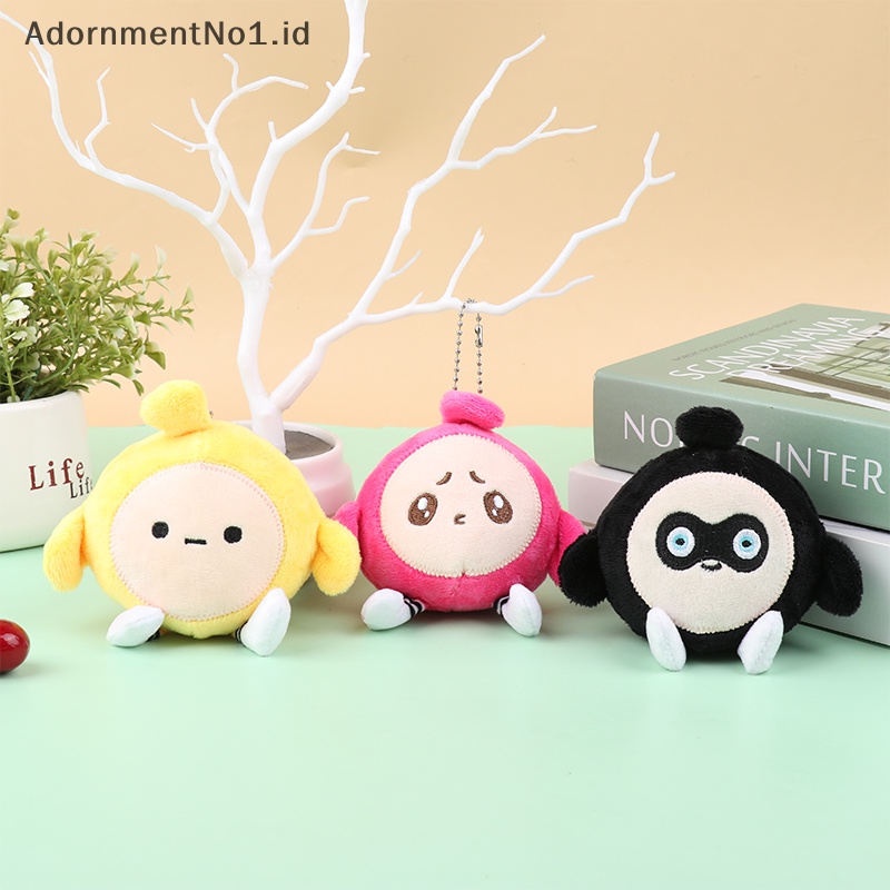 [AdornmentNo1] Telur lucu boneka Plush ransel Keyring Plush ulang tahun hadiah kecil hadiah lucu liontin