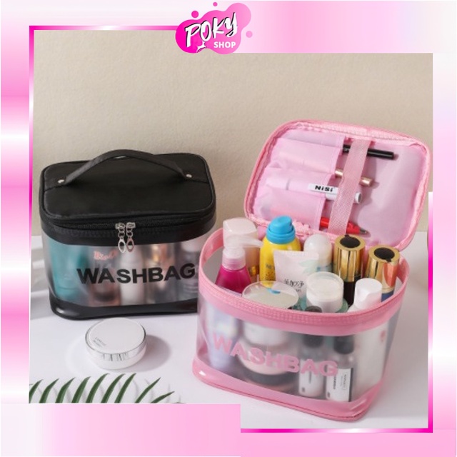 POKY - D6087 Tas Kosmetik Washbag T5154 / Tas Alat MakeUp / Cosmetic Bag Organizer / Tas Make Up Wanita