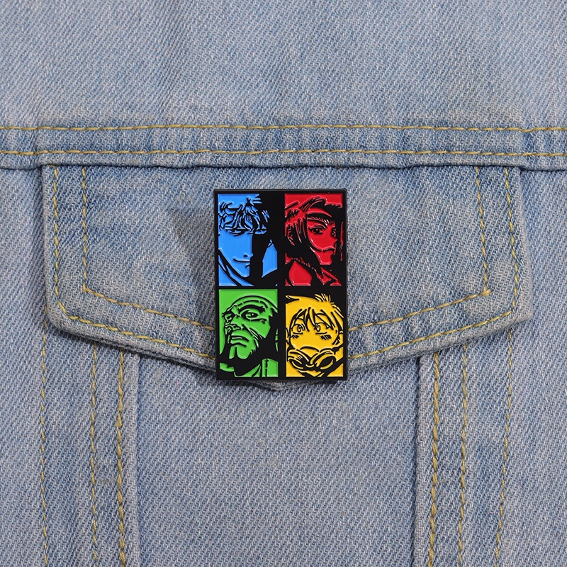 Anime Jepang Space Enamel Pin Sci Fi Film Art Bros Kerah Lencana Ransel Perhiasan Hadiah Untuk Fans Teman