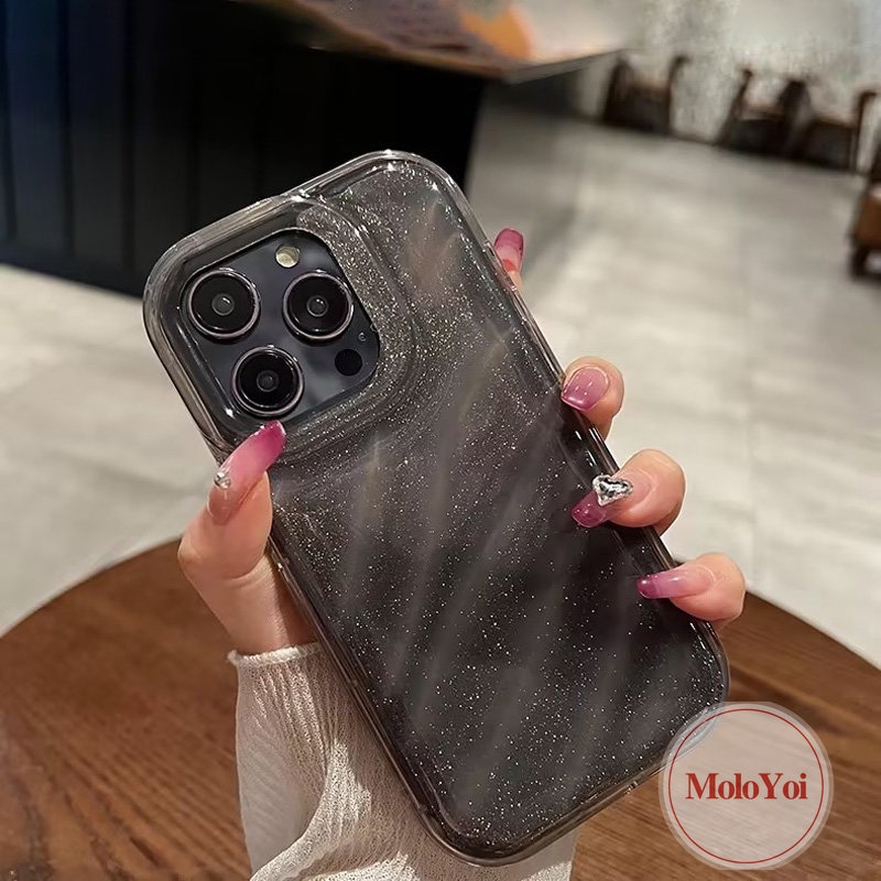 Fantasy Gradient Color Starry Sky Case Compatible For IPhone 11 13 12 14 Pro Max XR XS X MAX 7Plus 6 6S 8 7 Plus SE 2020 Bling Laser Card 3D Stereo Corrugation Pattern Soft Cover