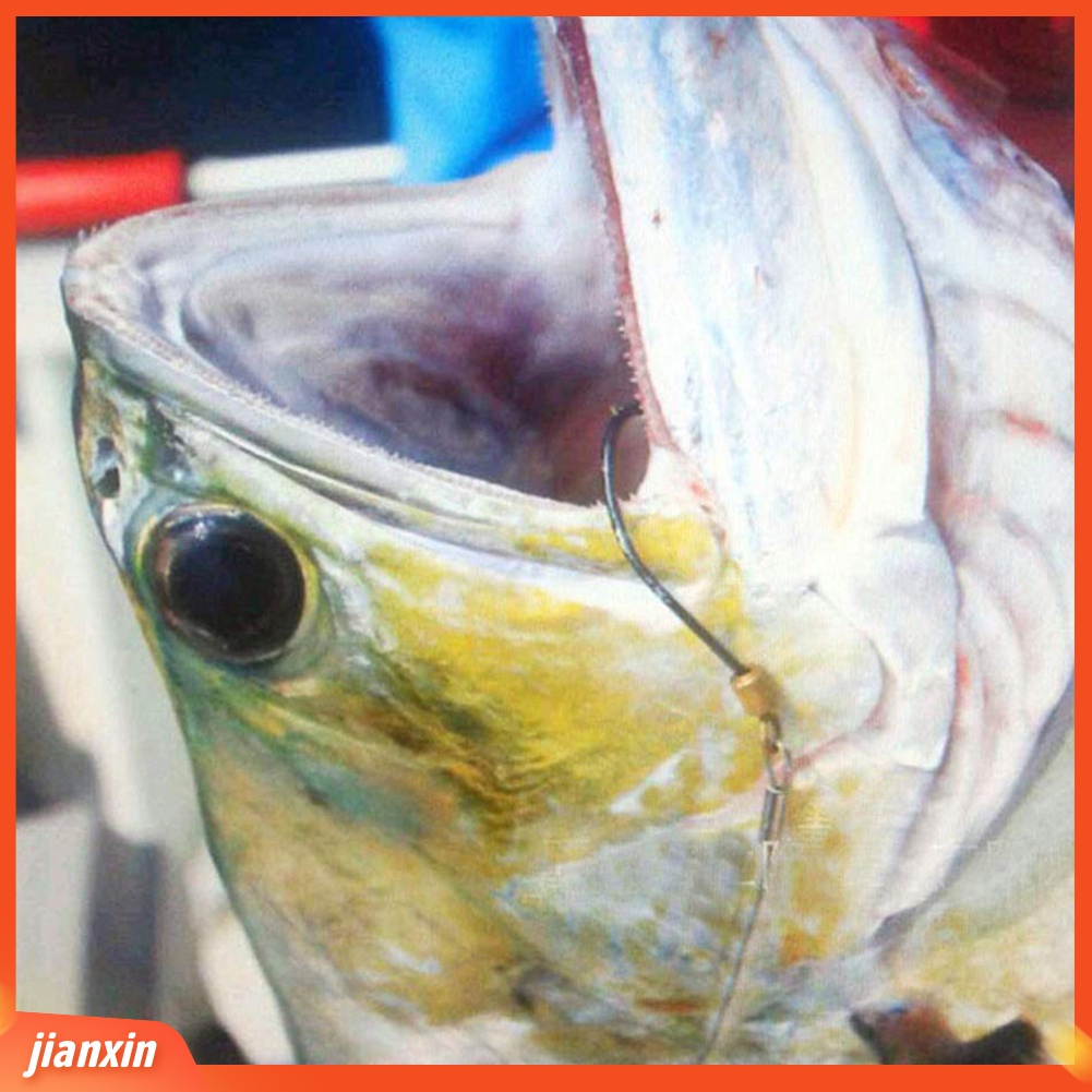 (In Stock) 5Pcs Anti Gigit Kawat Stainless Steel Pemimpin Memancing Rigs Hooks Line Tackle Tool